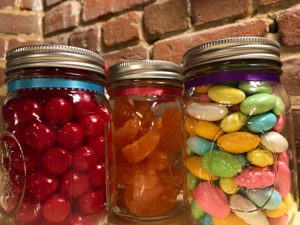 Mason Jars of Candy